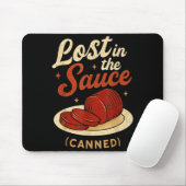Lost In The Sauce Canned Funny Thanksgiving Food P Mousepad (Mit Mouse)