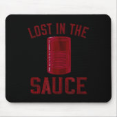 Lost In The Sauce Funny Cranberry Sauce Thanksgivi Mousepad (Vorne)
