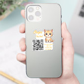 Lost Item Return QR Sticker Fully Customizable (Telefon)