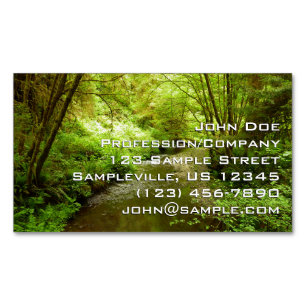 Lost Man Creek I im Redwood National Park Magnetische Visitenkarte