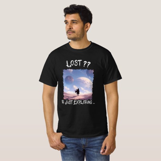 Lost?? Or Just Exploring...Desert Camping T-Shirt (Vorne ganz)