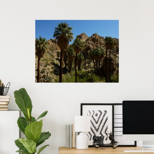 Lost Palms Oasis I at Joshua Tree National Park Poster (Heimbüro)