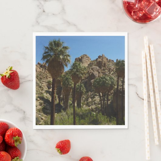 Lost Palms Oasis I at Joshua Tree National Park Serviette (Beispiel)