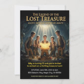 Lost Pirate Treasure Birthday Party Einladung (Vorderseite)