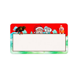 LOST SANTA-Adresse/Versandkennzeichen Adressaufkleber