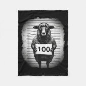 Lost Sheep And Found Wanted Mugshot Christian Men Fleecedecke (Vorderseite)