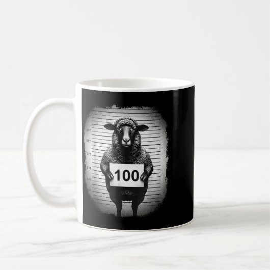 Lost Sheep And Found Wanted Mugshot Christian Men Kaffeetasse (Links)