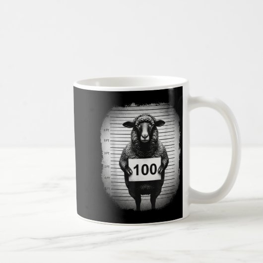 Lost Sheep And Found Wanted Mugshot Christian Men Kaffeetasse (Rechts)