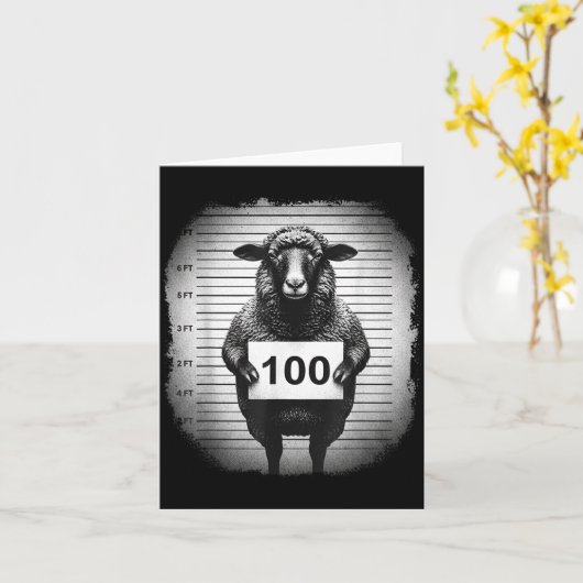 Lost Sheep And Found Wanted Mugshot Christian Men  Karte (Gelbe Blume)