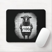 Lost Sheep And Found Wanted Mugshot Christian Men Mousepad (Mit Mouse)