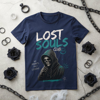 Lost Souls Club Totenkopf T-Shirt | Dunkle Gotik