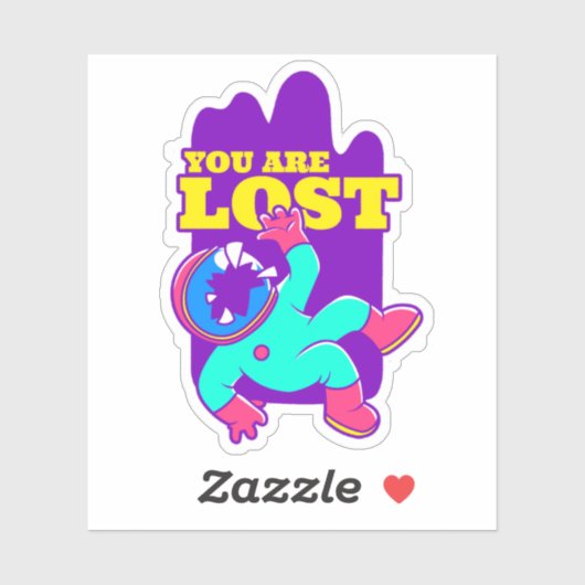 LOST SPACE Custom-Cut Vinyl Sticker (Blatt)