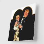 Lost Suspender Quadratische Wanduhr (Winkel)