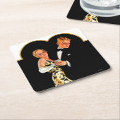 Lost Suspender Rechteckiger Pappuntersetzer (angewinkelt)