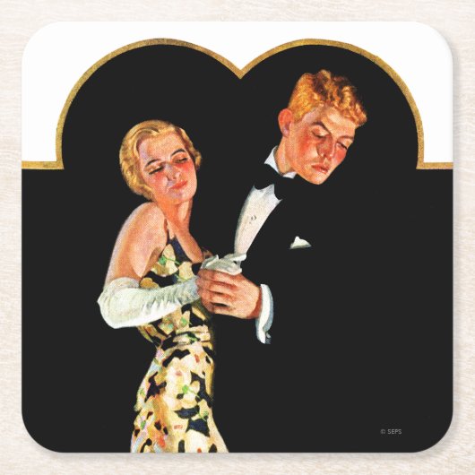 Lost Suspender Rechteckiger Pappuntersetzer (Vorderseite)