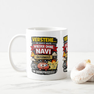 Lost Thought Process – Funny Brain Design Kaffeetasse