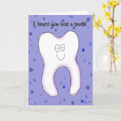 Lost Tooth Teeth Smile Child Gratulationen Card Karte (Gelbe Blume)
