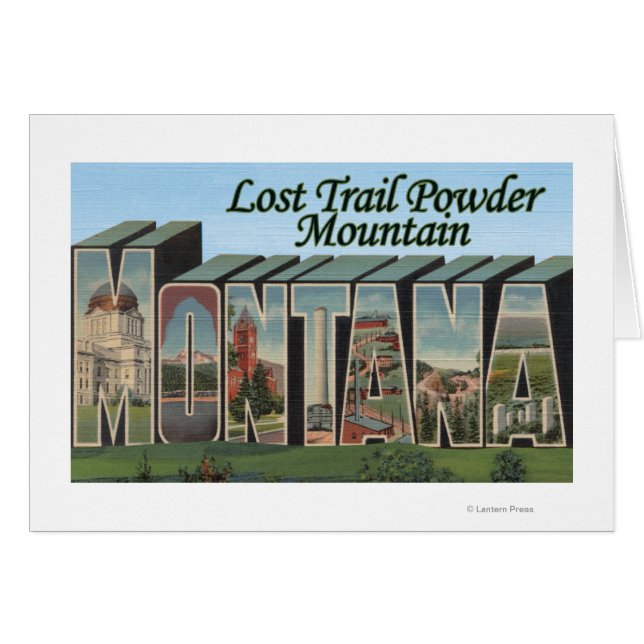 Lost Trail Pulver, Montana (Vorderseite (Horizontal))