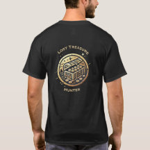 Lost Treasure Hunter Logo mit Text auf der Rücksei