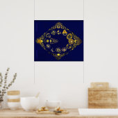 Lost Zodiac von Rudolf Steiner Poster (Küche)