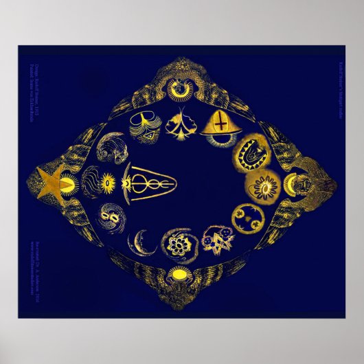 Lost Zodiac von Rudolf Steiner Poster (Vorne)