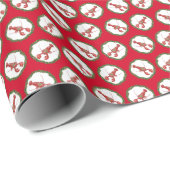 Losters and Holly Boughs Wrapping Paper Geschenkpapier (Rolleneckpunkt)