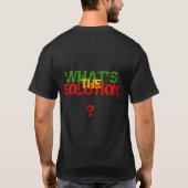 LÖSUNG (SCHWARZES) T-Shirt (Rückseite)
