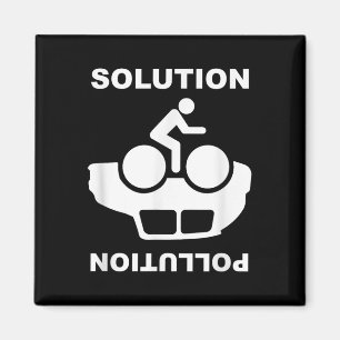 Lösung Verschmutzung Fahrrad-Umwelt Prot Magnet