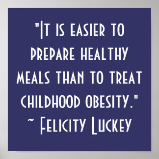 Lösungen für Fettleibigkeit im Kindesalter Poster