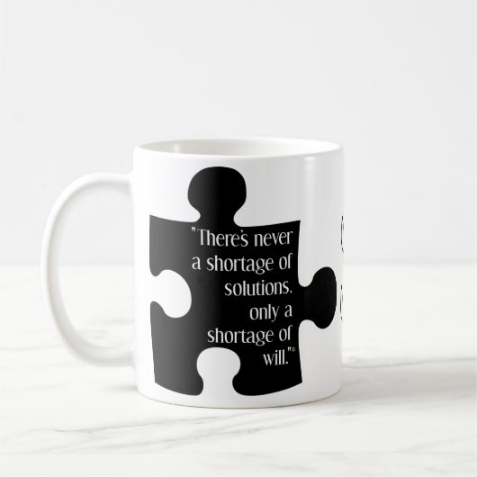 "Lösungen" Kaffee-Tasse Kaffeetasse (Links)