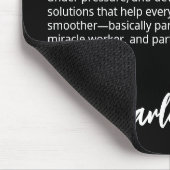 Lösungsfinder Lustige Definition Schwarz Mousepad (Ecke)