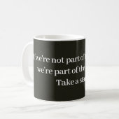 Lösungsorientierte Nachricht Kaffeetasse (Vorderseite Links)