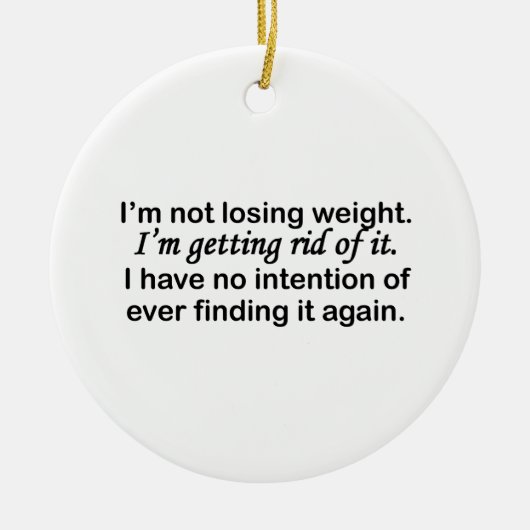 Loswerden Gewicht Keramikornament (Vorne)