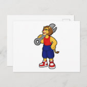 Löt als Mechanik mit Schraubenschlüssel Postkarte (Vorne/Hinten)