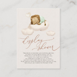 Löt auf der Cloud-Display-Duschekarte Begleitkarte