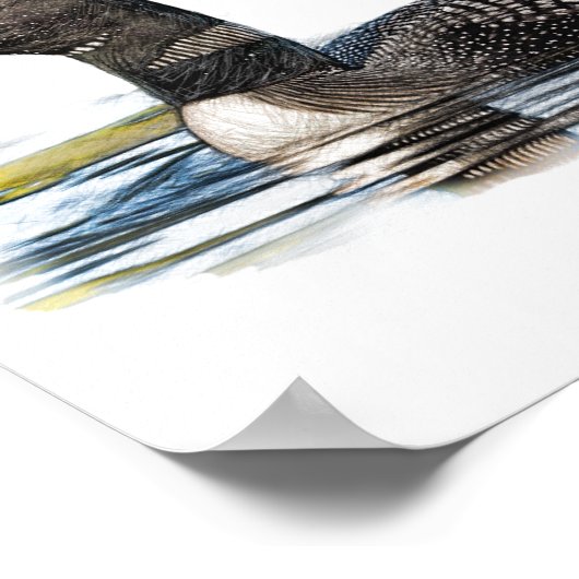 Lot auf Wasser Poster (Ecke)