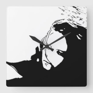 Lot-Ehefrau Quadratische Wanduhr