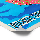 LOT Poland Vintage Travel Poster (Ecke)