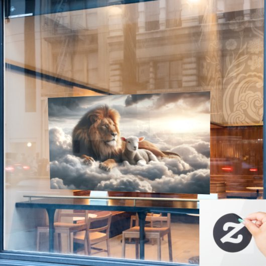 Löt- und Lamellenklammer Fensteraufkleber (Café-Fenster)