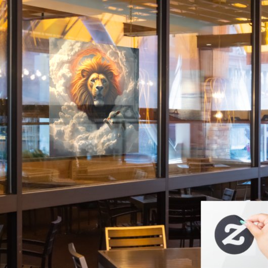 Löt- und Lamellenklammer Fensteraufkleber (Restaurantfenster)