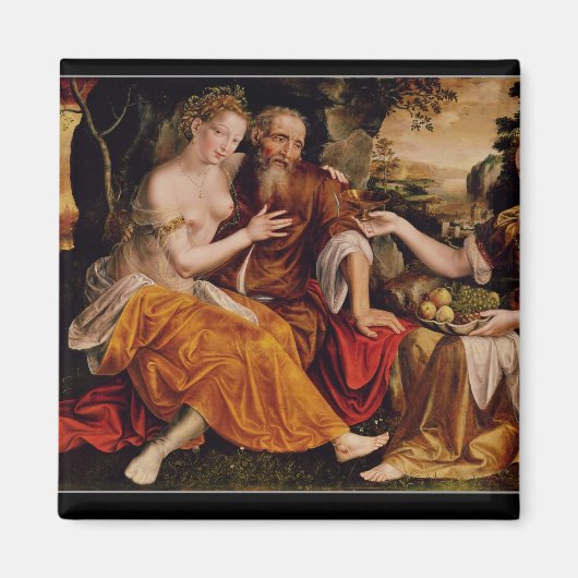 Lot und seine Töchter, c.1565 Magnet (Vorne)