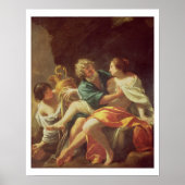 Lot und seine Töchter, c.1630 (Öl auf Leinwand) Poster (Vorne)