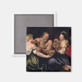 Lot und seine Töchter Magnet (Vorderseite/Rückseite)