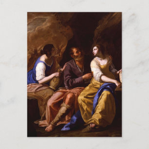 Lot und seine Töchter von Artemisia Gentileschi Po Postkarte
