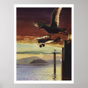 "Lötaugenmuster-" Aquarell-Kunst Poster