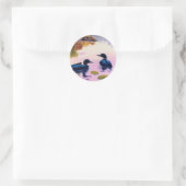 Loten auf dem Twilight-Aufkleber Runder Aufkleber (Tasche)