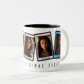 Loteria Mexican Bingo Card Fiesta Bachelorette Zweifarbige Tasse (VorderseiteRechts)