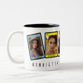 Loteria Mexican Bingo Card Fiesta Bachelorette Zweifarbige Tasse (Links)