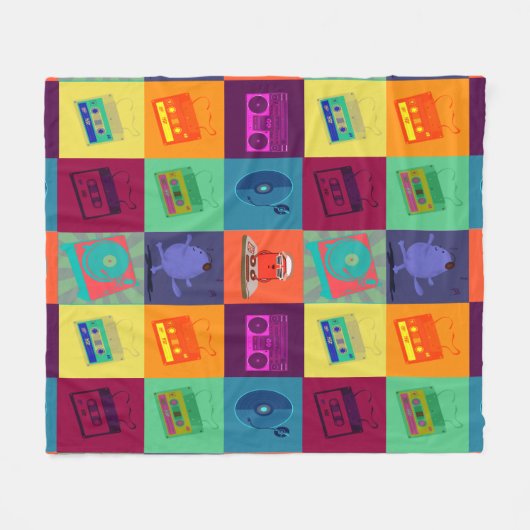 Lotería musical fleecedecke (Vorderseite (Horizontal))