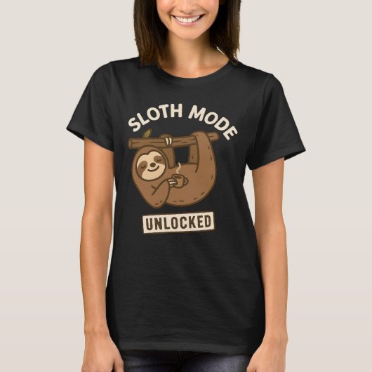 LOTH MODE UNLOCKIERT - Entspannen Sie den Kaffee T-Shirt (Vorderseite)